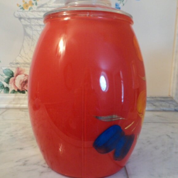 Bartlett collins cookie jar vintage~red~ 10" tall - Picture 4 of 10